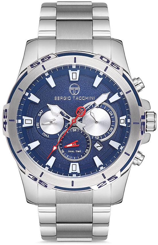 Sergio Tacchini ST.1.10099.2 Takvimli 44 mm Çelik Kordon Analog Kol Saati