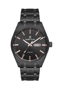 Daniel Klein DKF.2301.06 Takvimli 43 mm Siyah Çelik Kordon Analog Erkek Kol Saati