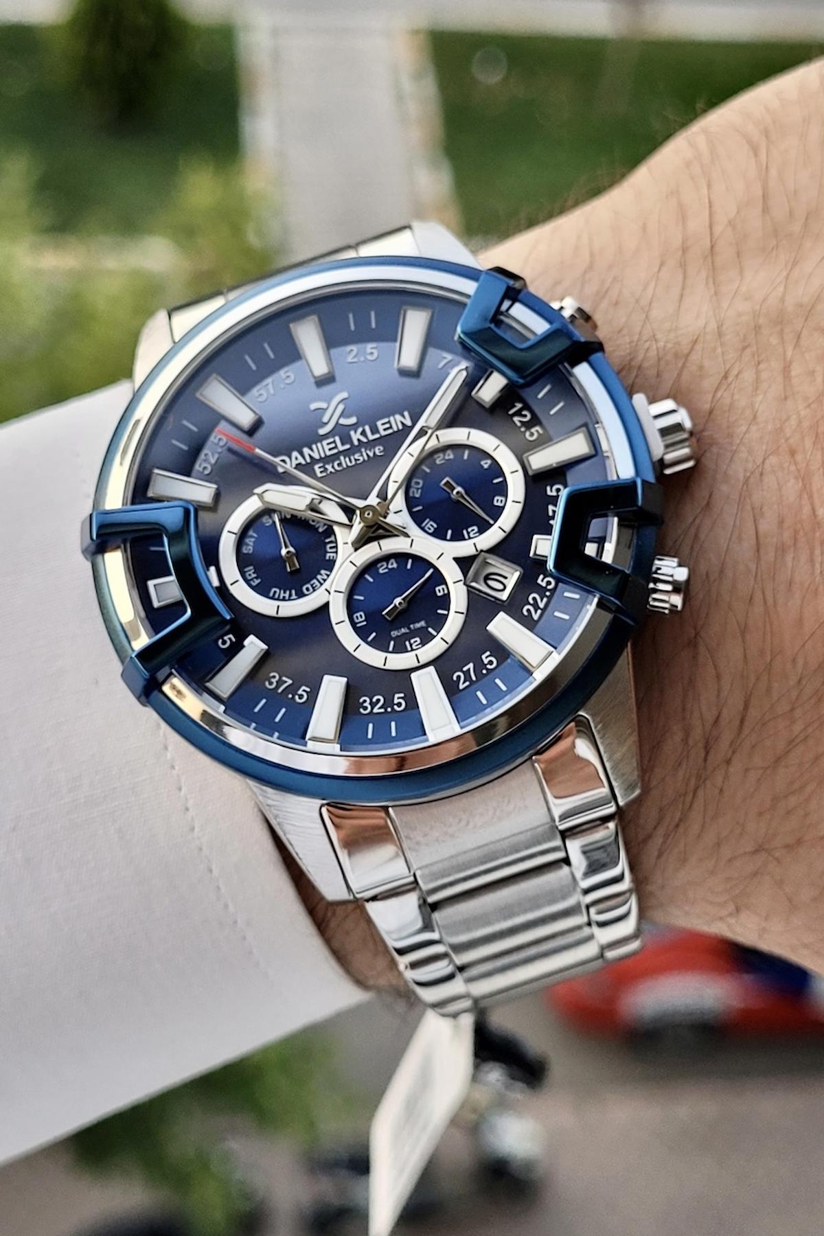 Daniel Klein DKISTE211 Takvimli 42 mm Çelik Kordon Analog Erkek Kol Saati
