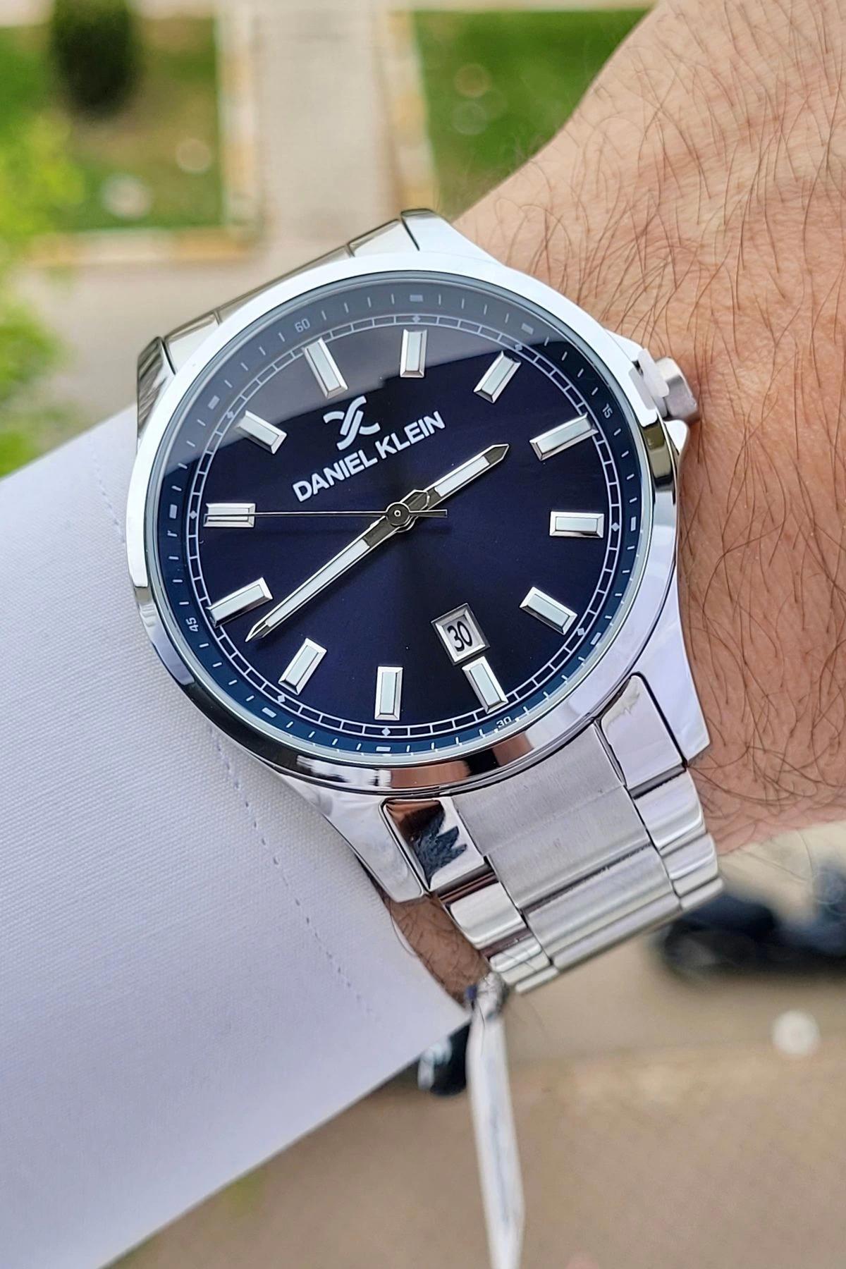 Daniel Klein DKISTE1134 Takvimli 42 mm Çelik Kordon Analog Erkek Kol Saati
