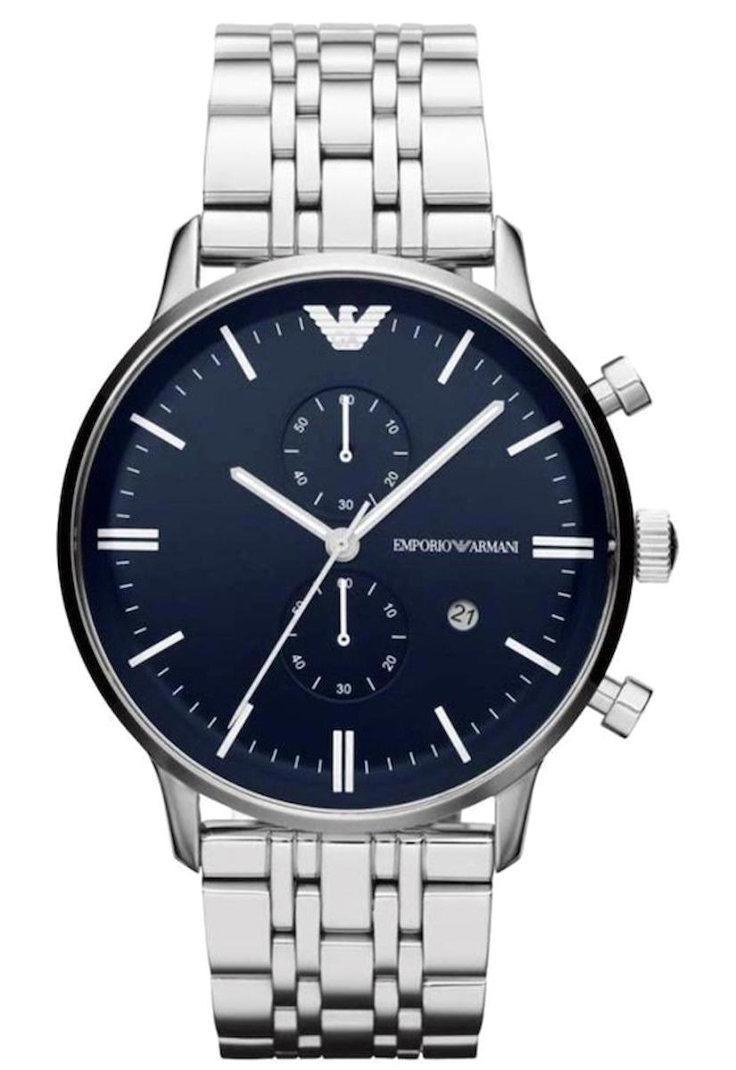 Emporio Armani AR1648 Takvimli 43 mm Çelik Kordon Analog Kol Saati