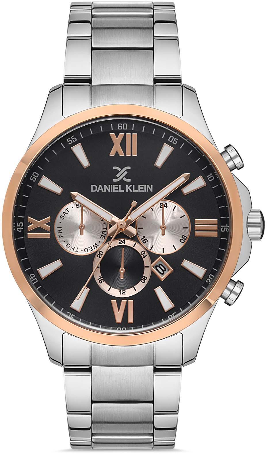 Daniel Klein DK.1.10084.6 Takvimli 45 mm Metal Kordon Analog Erkek Kol Saati