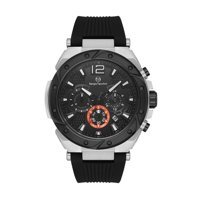 Sergio Tacchini ST.5.10003.1 Takvimli Siyah Silikon Kordon Analog Erkek Kol Saati