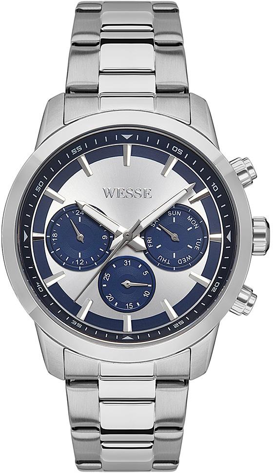 Wesse WWG207203 Pusulalı Takvimli 44 mm Çelik Kordon Analog Erkek Kol Saati