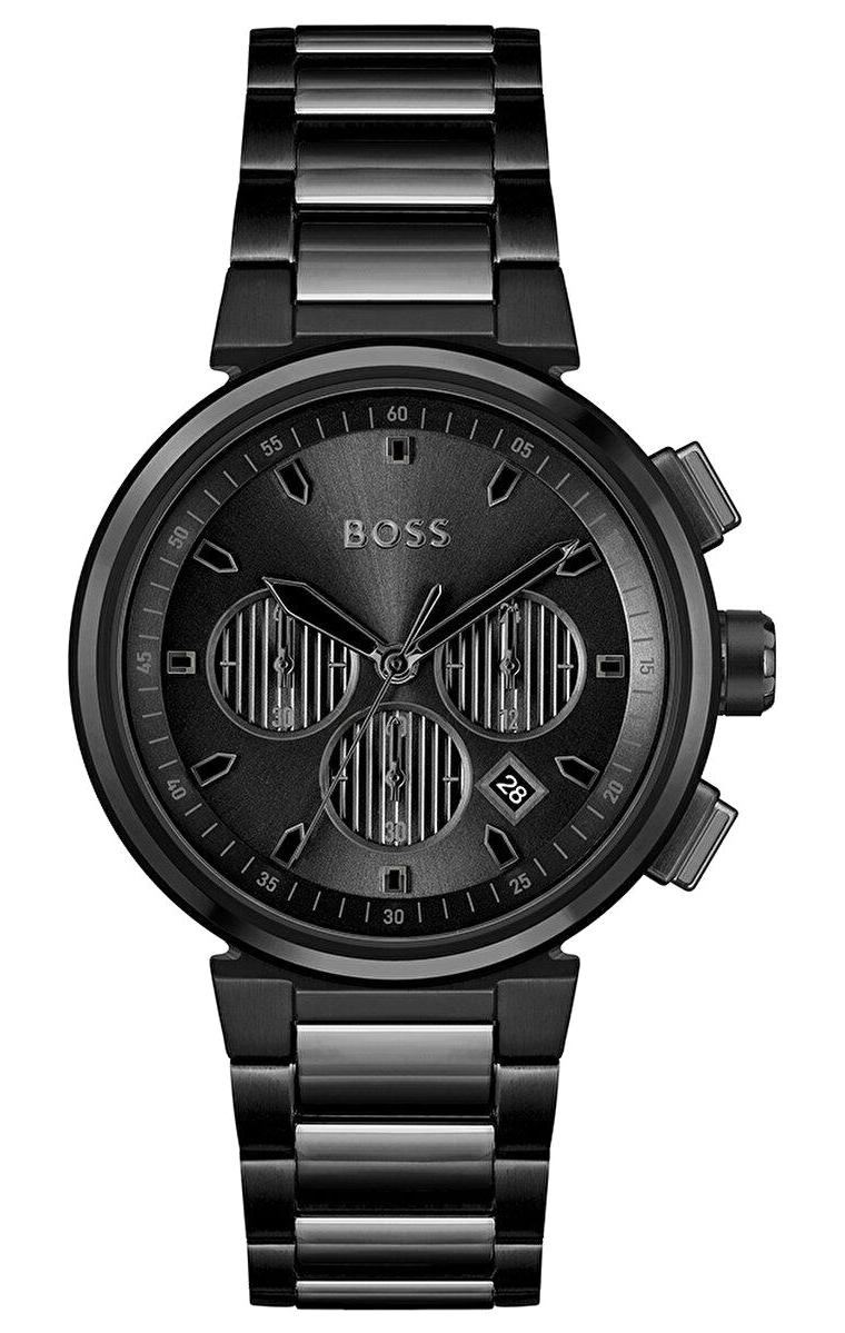 Hugo Boss HB1514001 42 mm Siyah Çelik Kordon Analog Erkek Kol Saati
