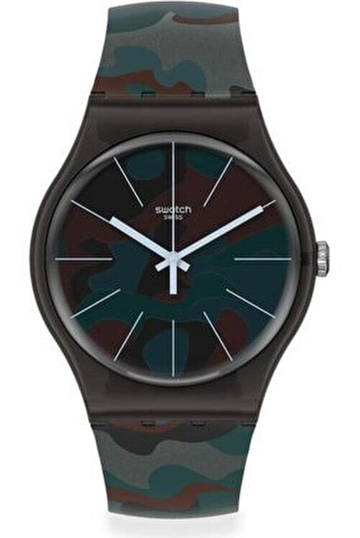 Swatch SUOB175 Takvimli Çok Renkli Silikon Kordon Analog Erkek Kol Saati