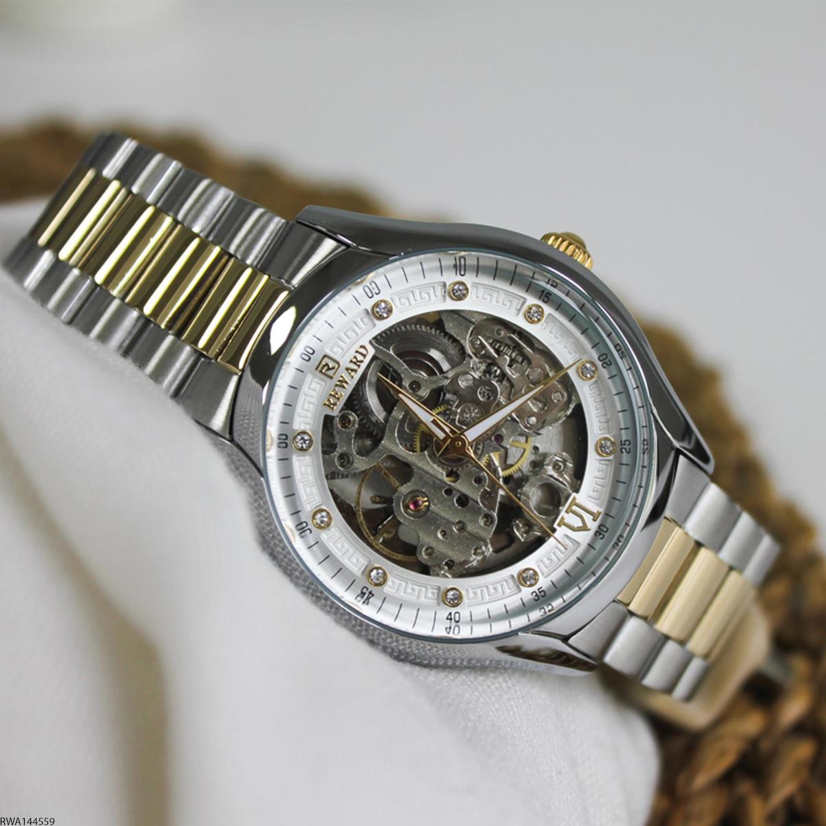 Reward RWA144559 45 mm Altın-Çelik Kordon Analog Erkek Kol Saati