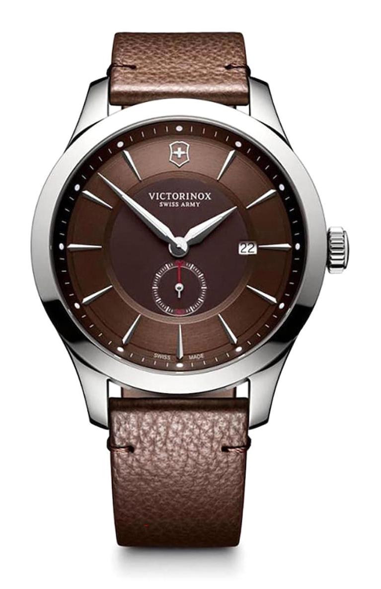 Victorinox Alliance 241766 Takvimli 44 mm Kahverengi Deri Kordon Analog Kol Saati