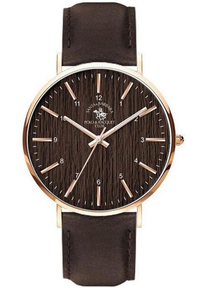 Santa Barbara Polo & Racquet Club SB.3.1128.5 Kahverengi Çelik Kordon Analog Erkek Kol Saati