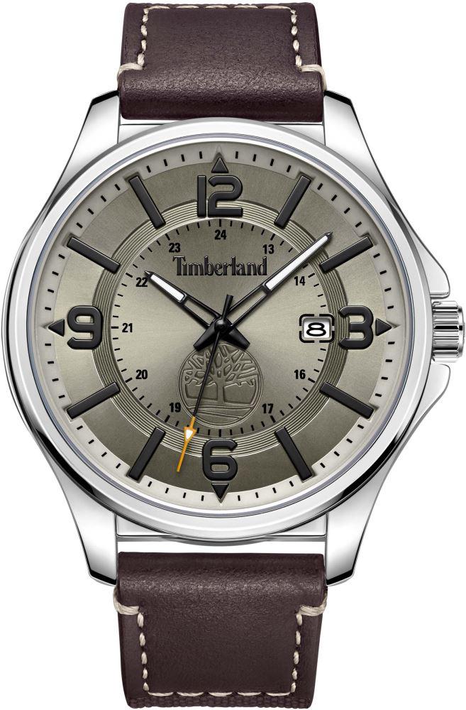 Timberland TDWGB2183002 Takvimli 44 mm Kahverengi Deri Kordon Analog Kol Saati