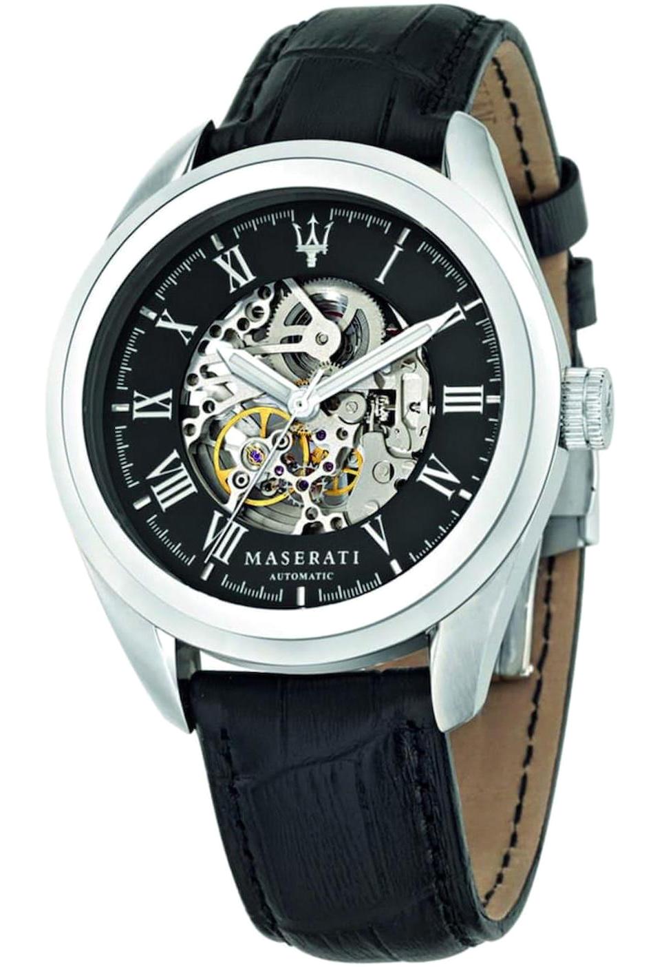 Maserati R8871612001 45 mm Gri Deri Kordon Analog Erkek Kol Saati