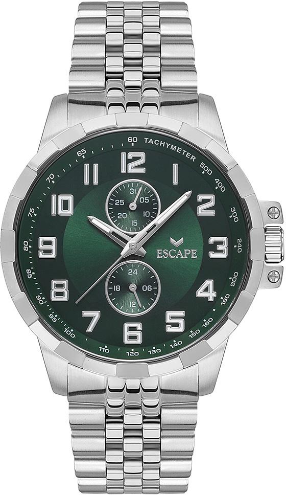 Escape ESCP102405 Takvimli 45 mm Çelik Kordon Analog Erkek Kol Saati