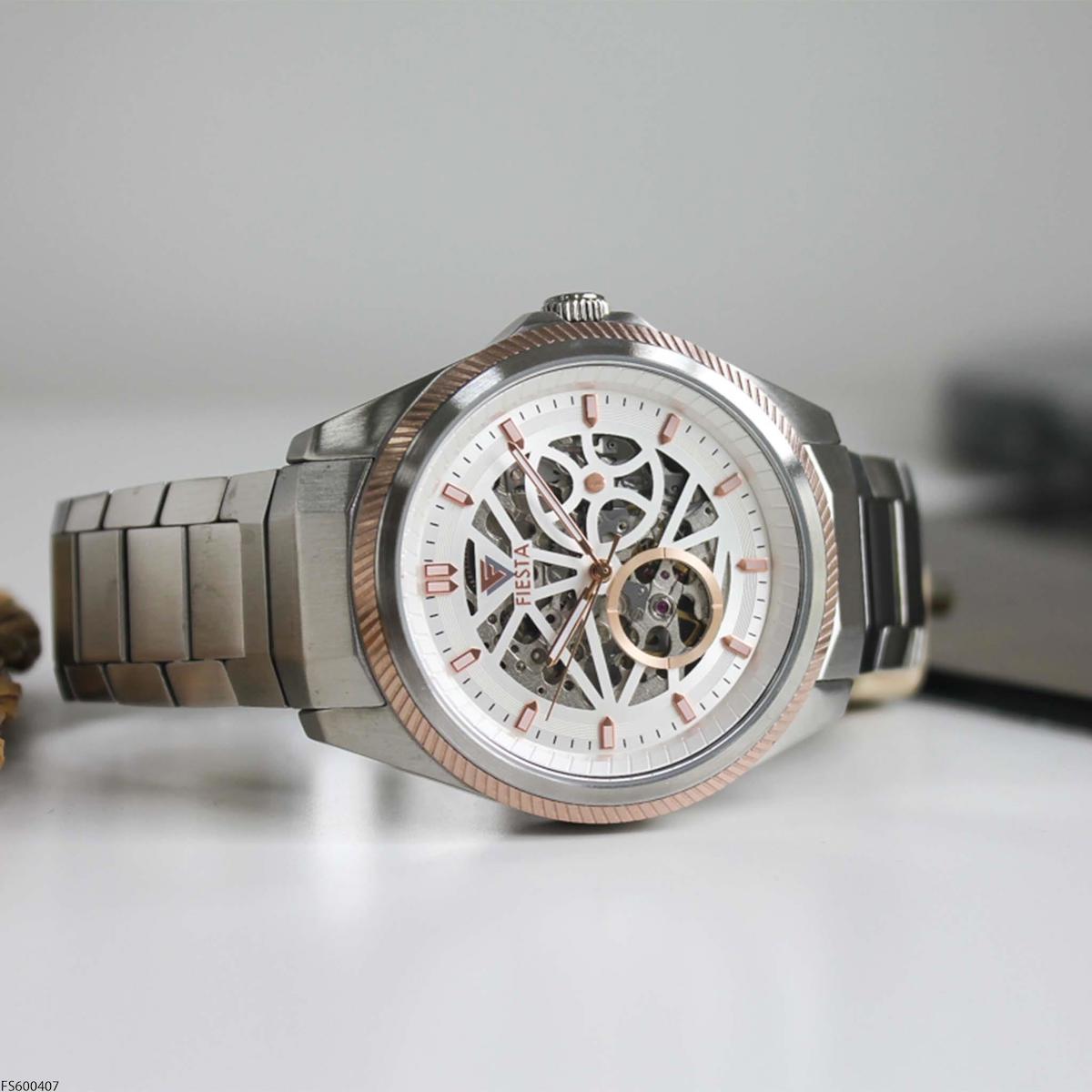 Fiesta FS600407 44 mm Çelik Kordon Analog Erkek Kol Saati