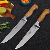 Lazbisa Hand Craft 2 Parça Mutfak Bıçak Seti Et Ekmek Sebze Meyve Bıçak ( No: 0 - 1 )