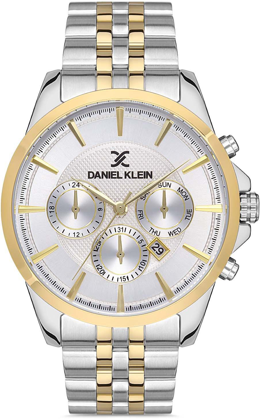 Daniel Klein DK.1.10127.5 Takvimli 42 mm Altın-Metal Kordon Analog Erkek Kol Saati