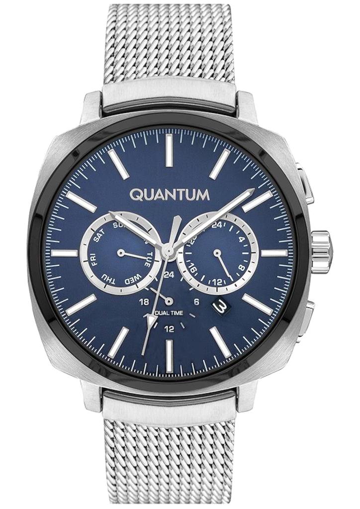 Quantum HNG929.390 Takvimli 45 mm Çelik Kordon Analog Erkek Kol Saati