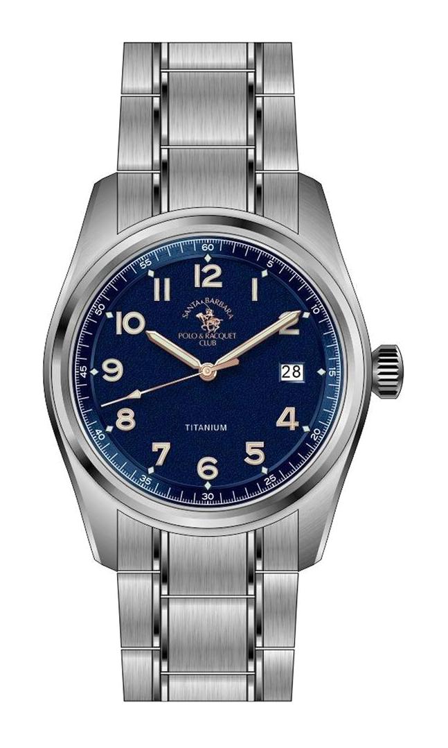 Santa Barbara Polo & Racquet Club SB.4.1010.3 Takvimli 40 mm Gri Titanyum Kordon Analog Erkek Kol Saati