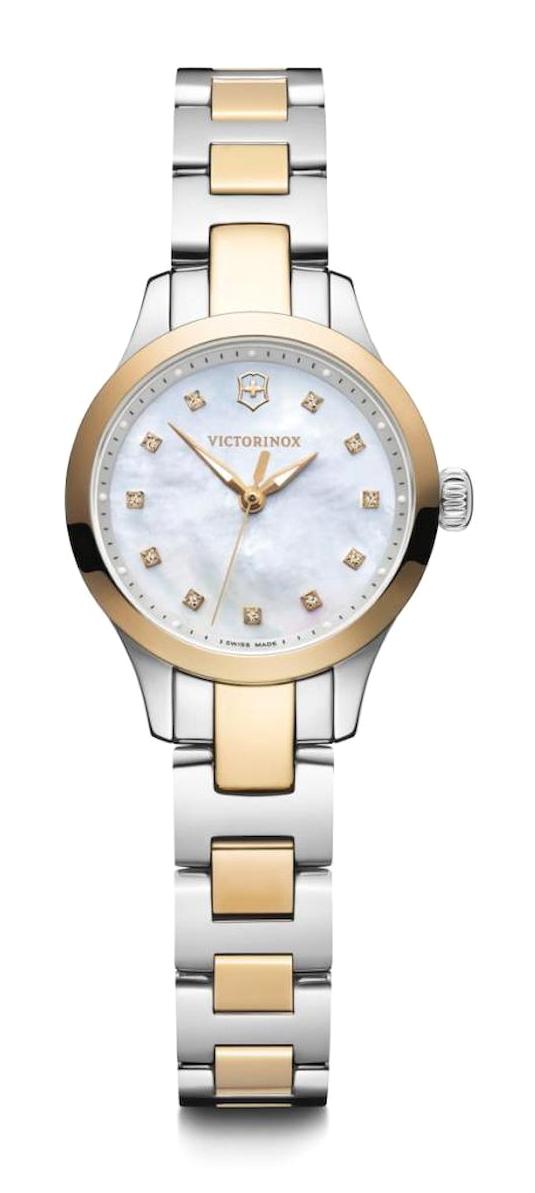 Victorinox Alliance 241877 Pusulalı Takvimli 28 mm Altın-Çelik Kordon Analog Kol Saati