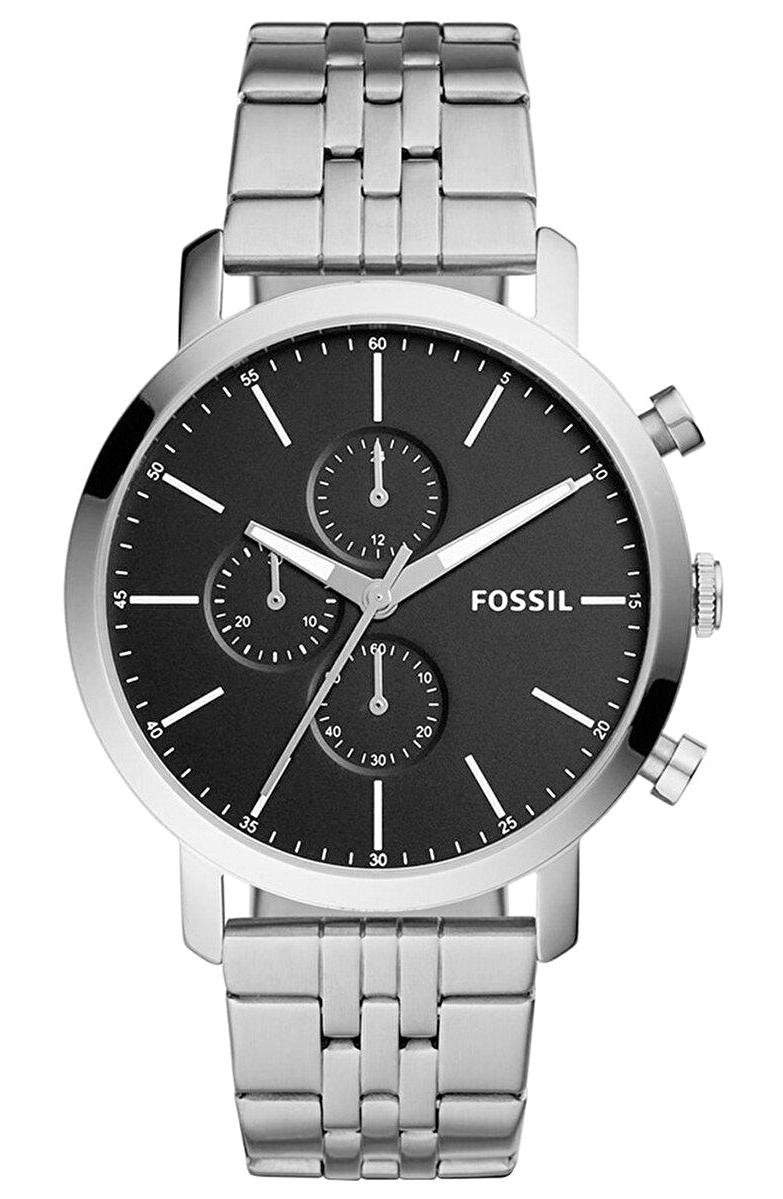 Fossil FBQ2328IE Takvimli 44 mm Çelik Kordon Analog Erkek Kol Saati