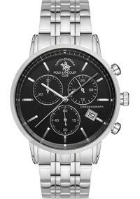 Santa Barbara Polo & Racquet Club SB.1.10344.1 Takvimli 44 mm Çelik Kordon Analog Erkek Kol Saati