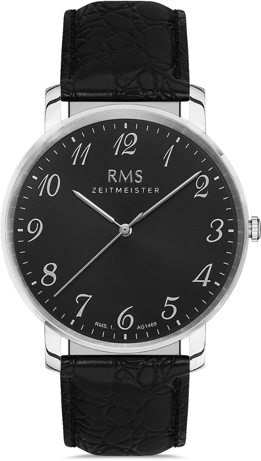 Romanson GR.1.AG1469.02 42 mm Siyah Deri Kordon Analog Kol Saati