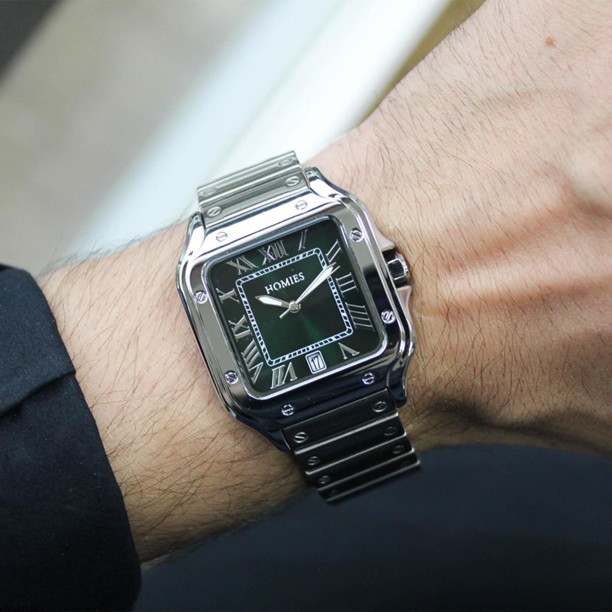 Homies HM24310S01-4 Takvimli 43 mm Çelik Kordon Analog Erkek Kol Saati