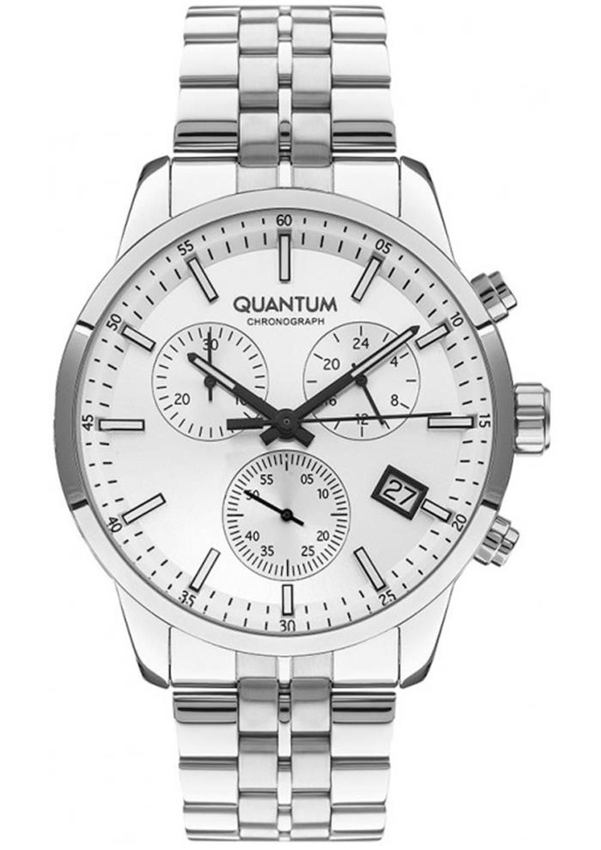 Quantum PWG1008.330 Takvimli 45 mm Çelik Kordon Analog Erkek Kol Saati