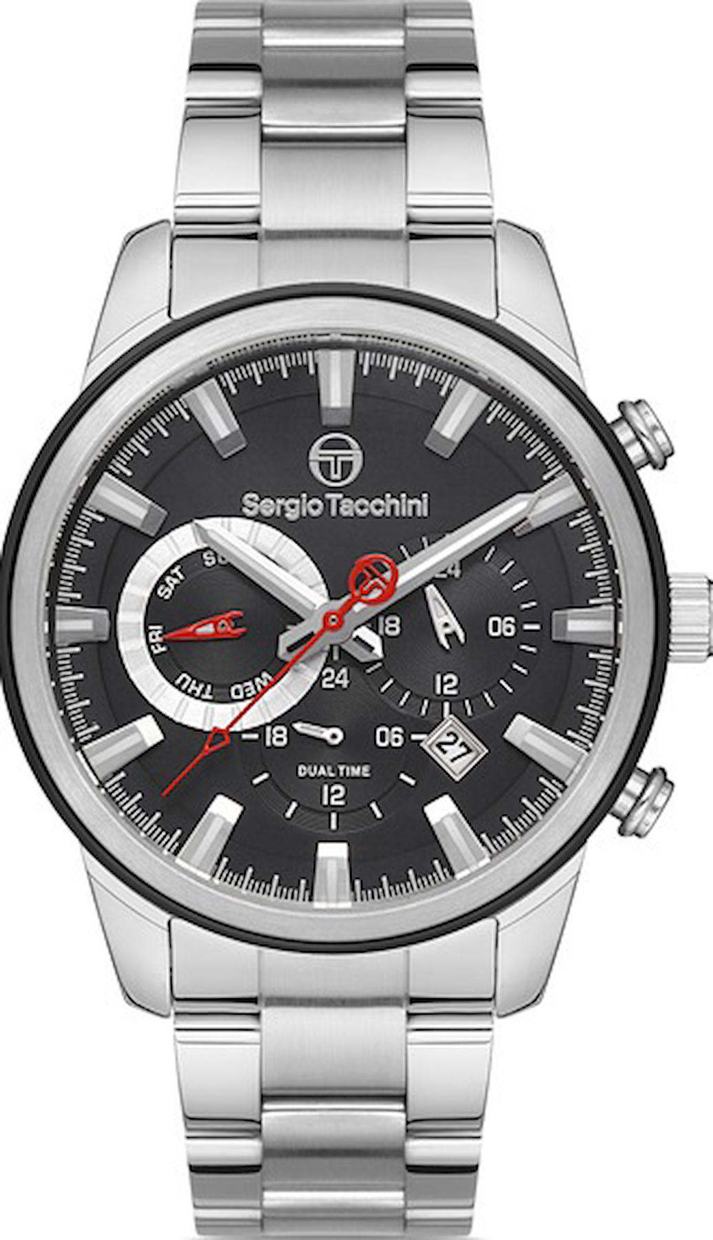 Sergio Tacchini ST.1.10274.1 Takvimli 44 mm Çelik Kordon Analog Kol Saati
