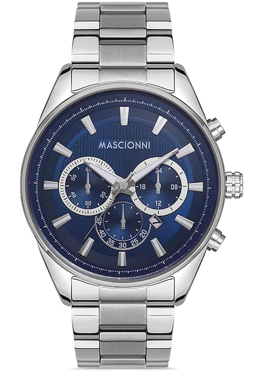 Mascionni M.1.2149.03 Takvimli 44 mm Metal Kordon Analog Erkek Kol Saati