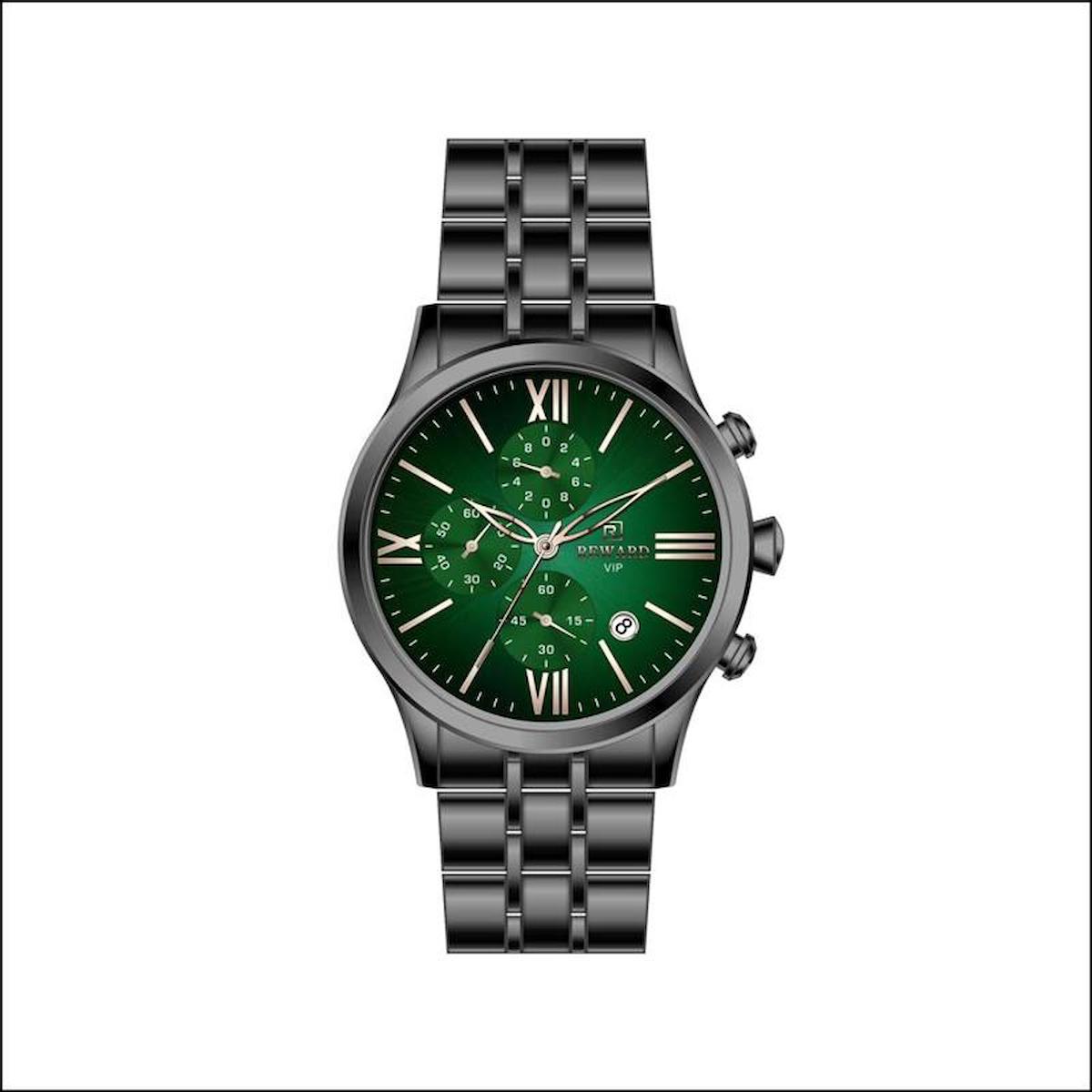 Reward A143370 Takvimli 45 mm Füme Metal Kordon Analog Erkek Kol Saati