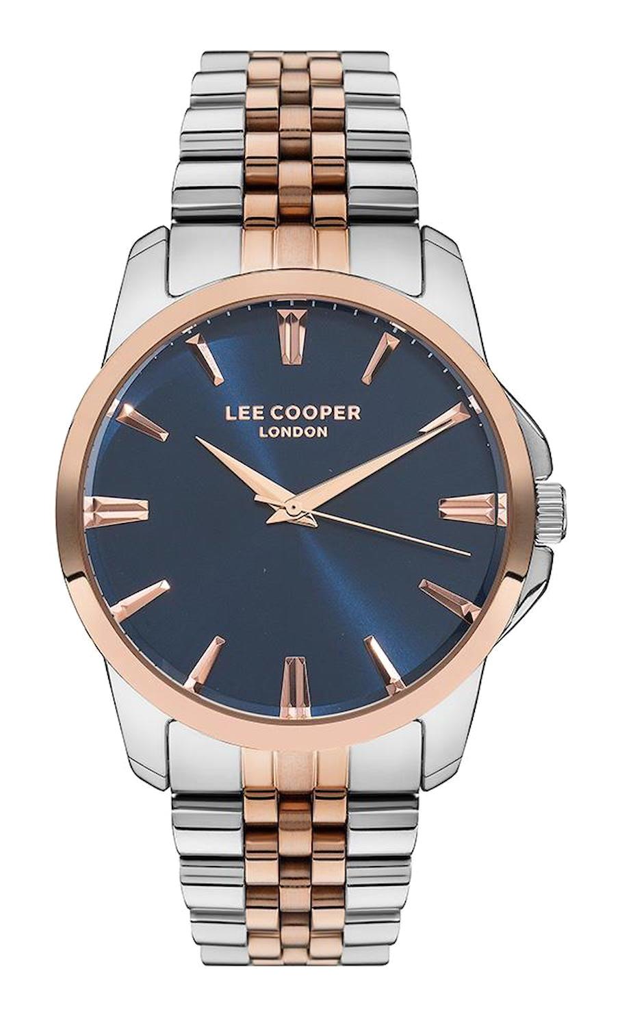 Lee Cooper LC07443.590 45 mm Gri-Rose Gold Çelik Kordon Analog Erkek Kol Saati