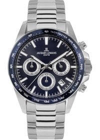 Jacques Lemans LİVERPOOL 1-1877G Pusulalı Takvimli 41 mm Çelik Kordon Analog Erkek Kol Saati