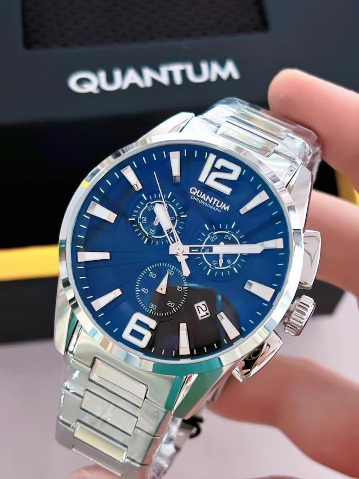 Quantum QUT.109 Su Geçirmez 41-45 mm Çelik Kordon Analog Erkek Kol Saati