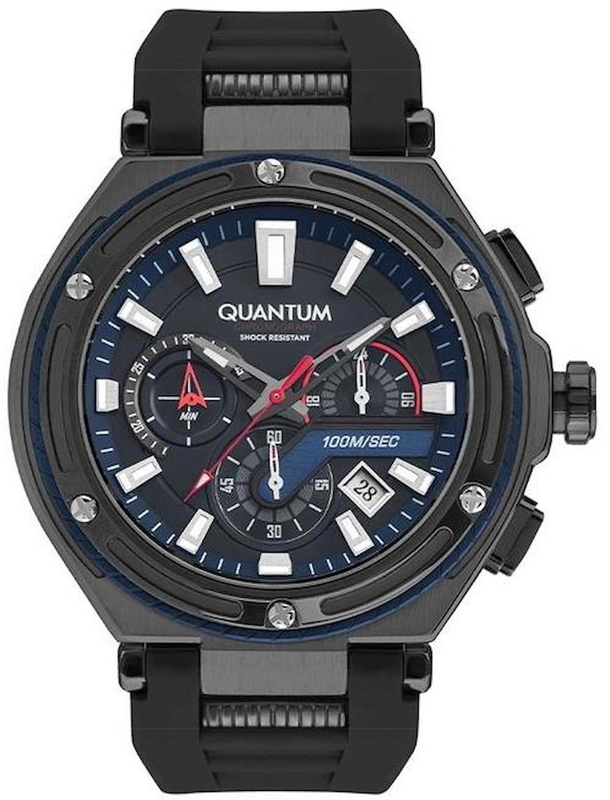 Quantum HNG1010.050 Takvimli 46-50 mm Çelik Kordon Analog Kol Saati