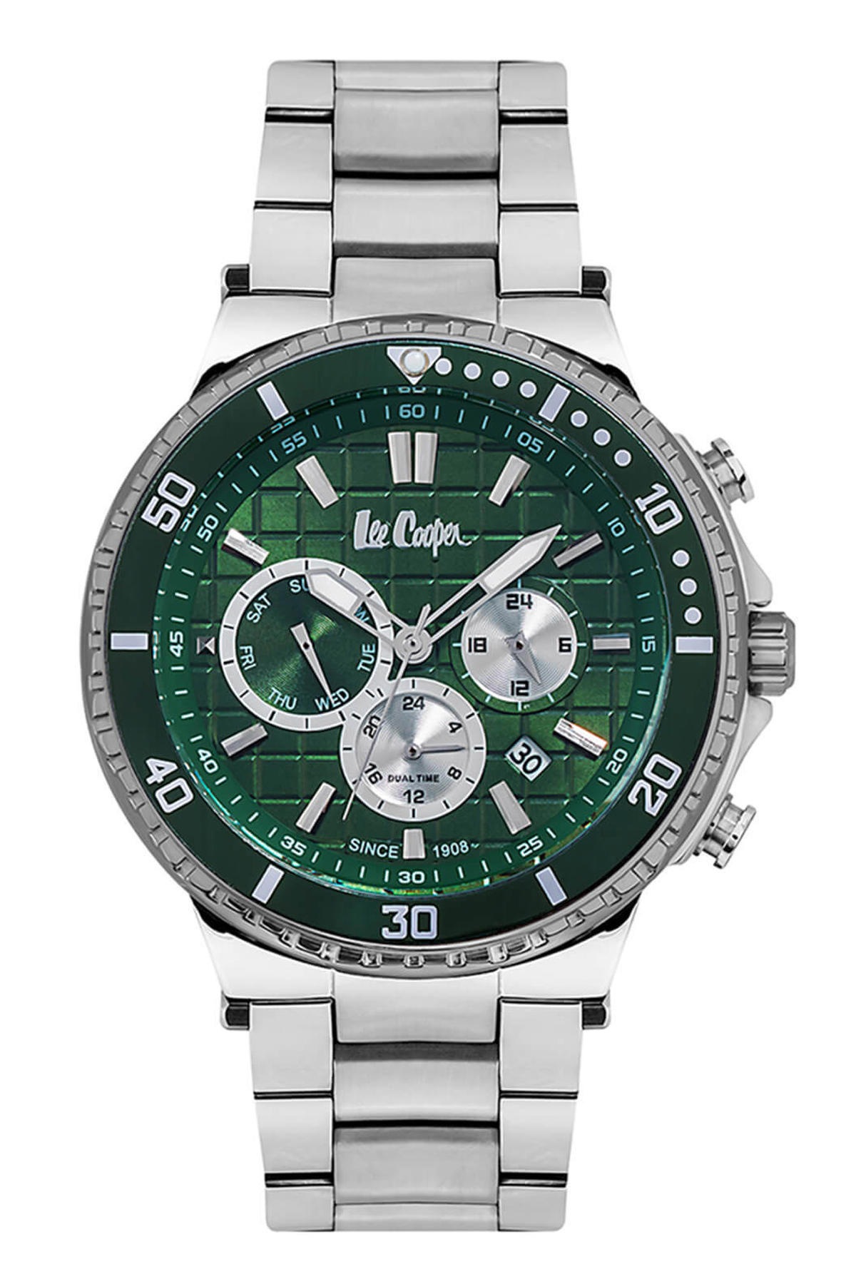Lee Cooper LC06640.370 Takvimli 44 mm Çelik Kordon Analog Erkek Kol Saati