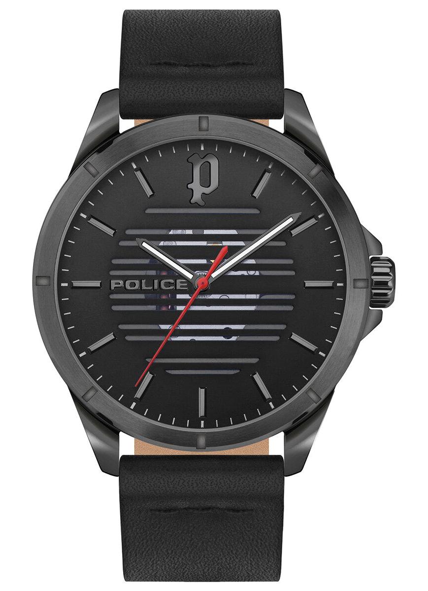 Police PEWJA2204503 45 mm Siyah Deri Kordon Analog Erkek Kol Saati