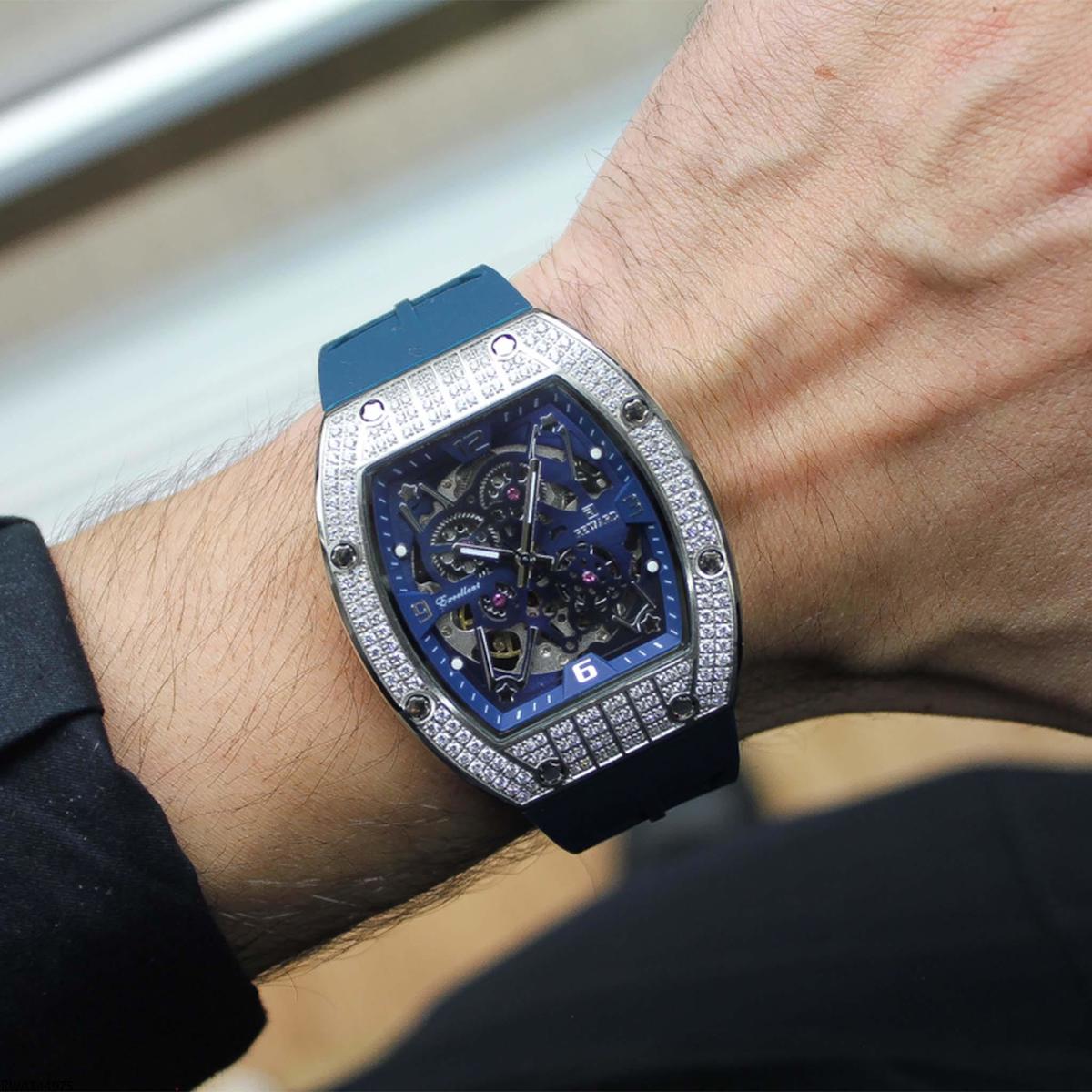 Reward RWA144975 45 mm Lacivert Silikon Kordon Analog Erkek Kol Saati
