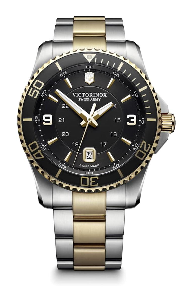 Victorinox Swiss Army 241824 Takvimli 43 mm Altın-Çelik Kordon Analog Kol Saati