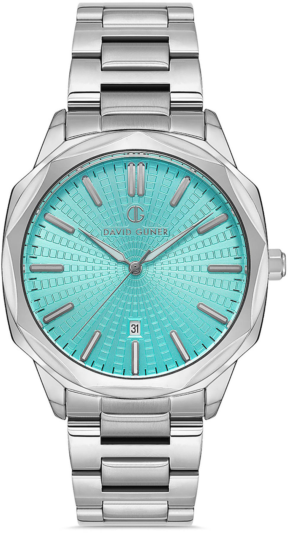 David Guner DG-8647GA-A15 Takvimli 44 mm Metal Kordon Analog Kol Saati