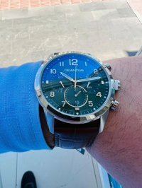 Quantum ADG1064.372 Takvimli Kahverengi Deri Kordon Analog Erkek Kol Saati