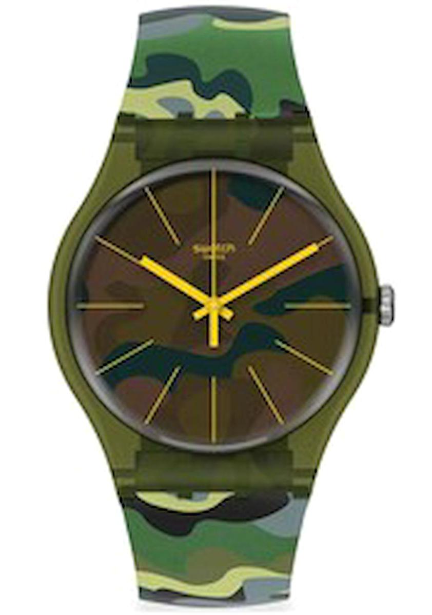 Swatch SUOG114 44 mm Çok Renkli Çelik Kordon Analog Erkek Kol Saati