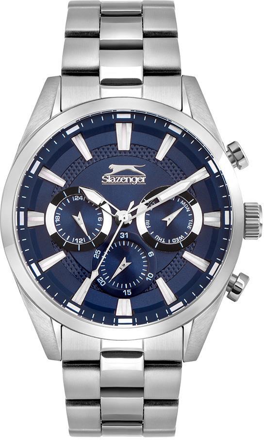 Slazenger SL.09.1808.2.02 Takvimli 46-50 mm Çelik Kordon Analog Erkek Kol Saati