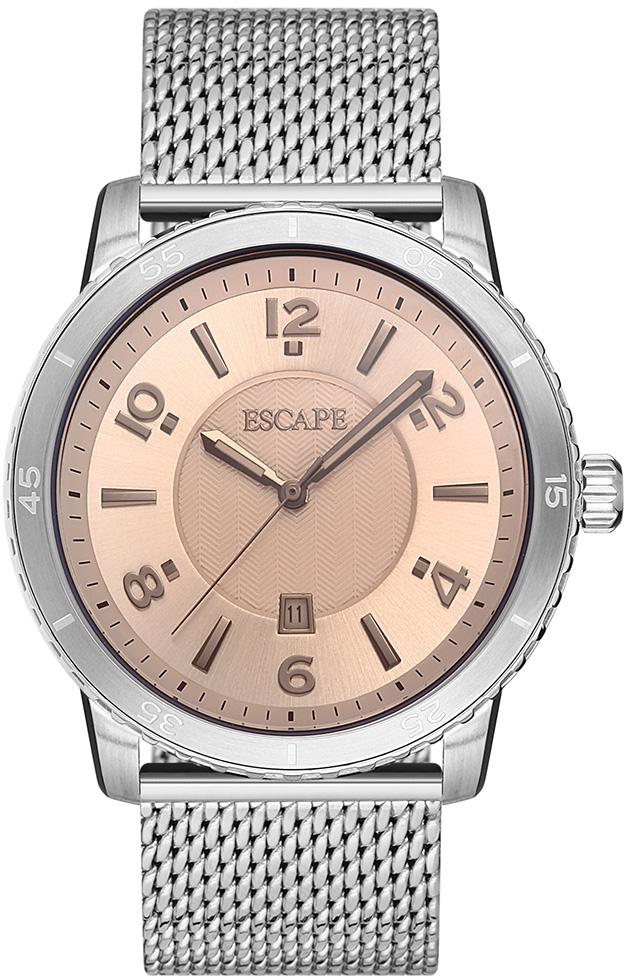Escape EC1087-302M Takvimli Çelik Kordon Analog Kol Saati