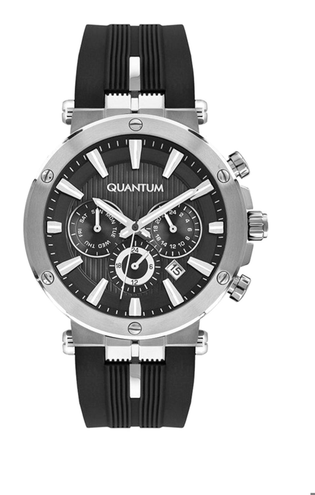 Quantum PWG967.351 Takvimli 45 mm Siyah Çelik Kordon Analog Erkek Kol Saati
