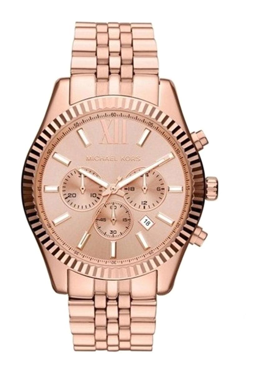 Michael Kors MK8319 Takvimli 44 mm Rose Gold Çelik Kordon Analog Erkek Kol Saati