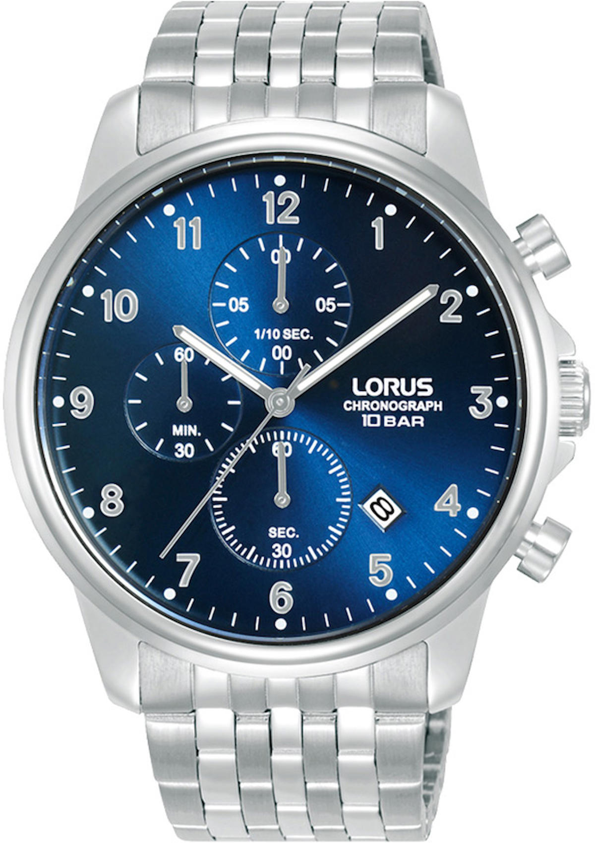 Lorus RM337JX9 Takvimli 43 mm Çelik Kordon Analog Erkek Kol Saati
