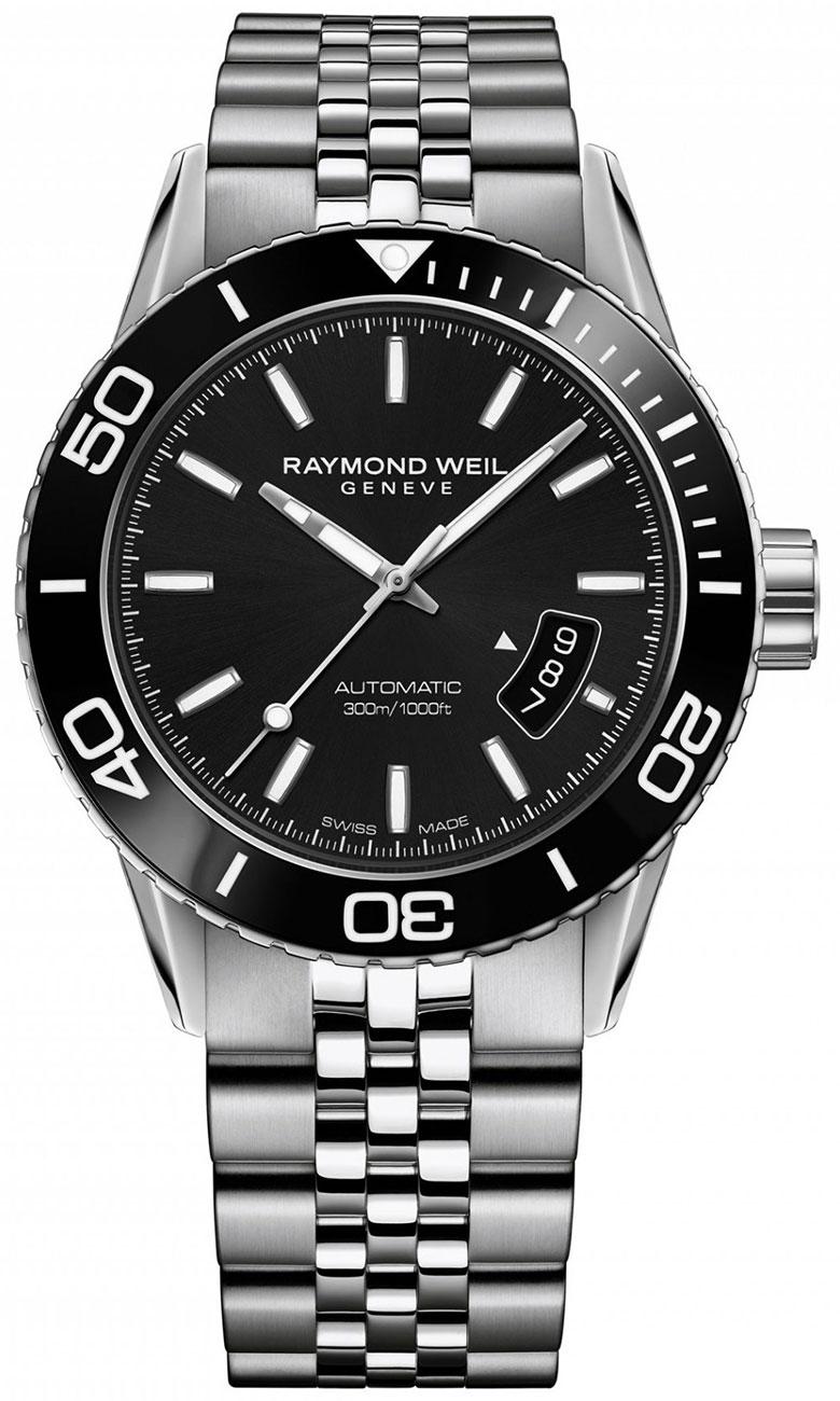 Raymond Weil RW2760ST120001 Takvimli 42 mm Çelik Kordon Analog Erkek Kol Saati