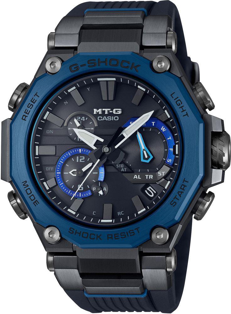 Casio MTG-B2000B-1A2 Takvimli Siyah Çelik Kordon Analog Kol Saati