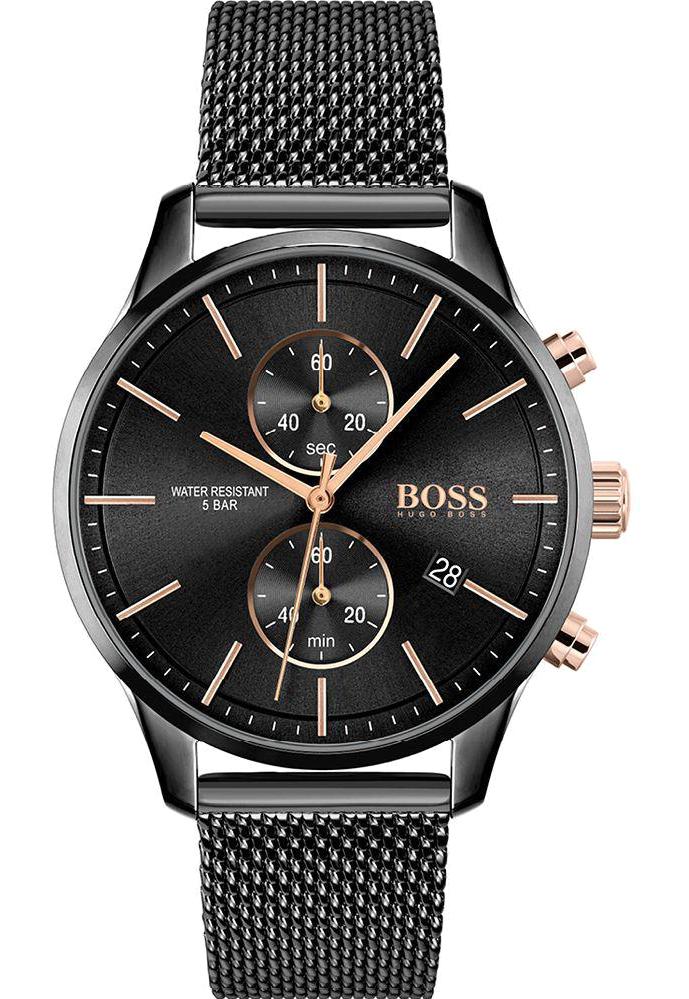 Hugo Boss HB1513811 Siyah Metal Kordon Analog Erkek Kol Saati
