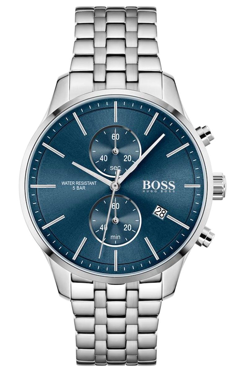 Hugo Boss HB1513839 Pusulalı Takvimli Çelik Kordon Analog Erkek Kol Saati